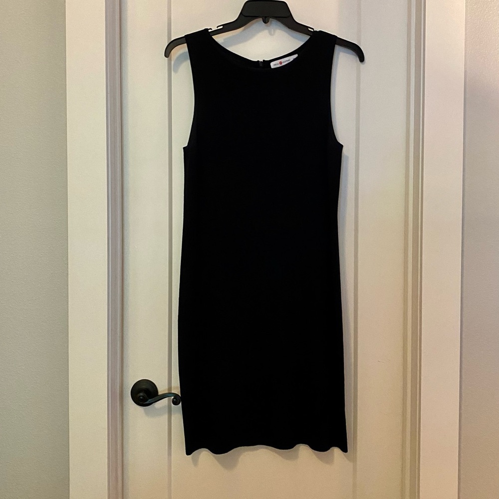 Little Black Sweater Dress by Saks Real Clothes,sleeveless, size Petite Large